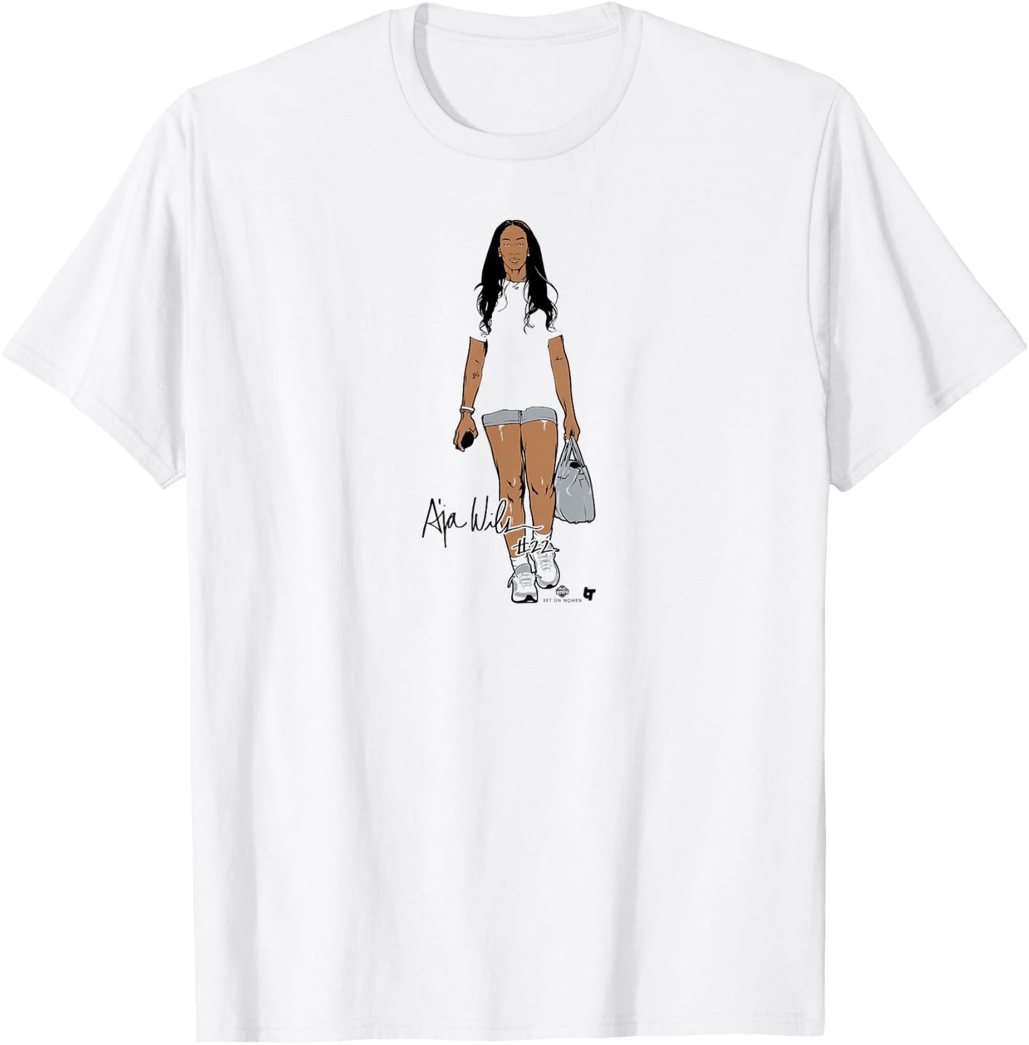 A'ja Wilson - White - Las Vegas Basketball T-Shirt - T-Shirt | White