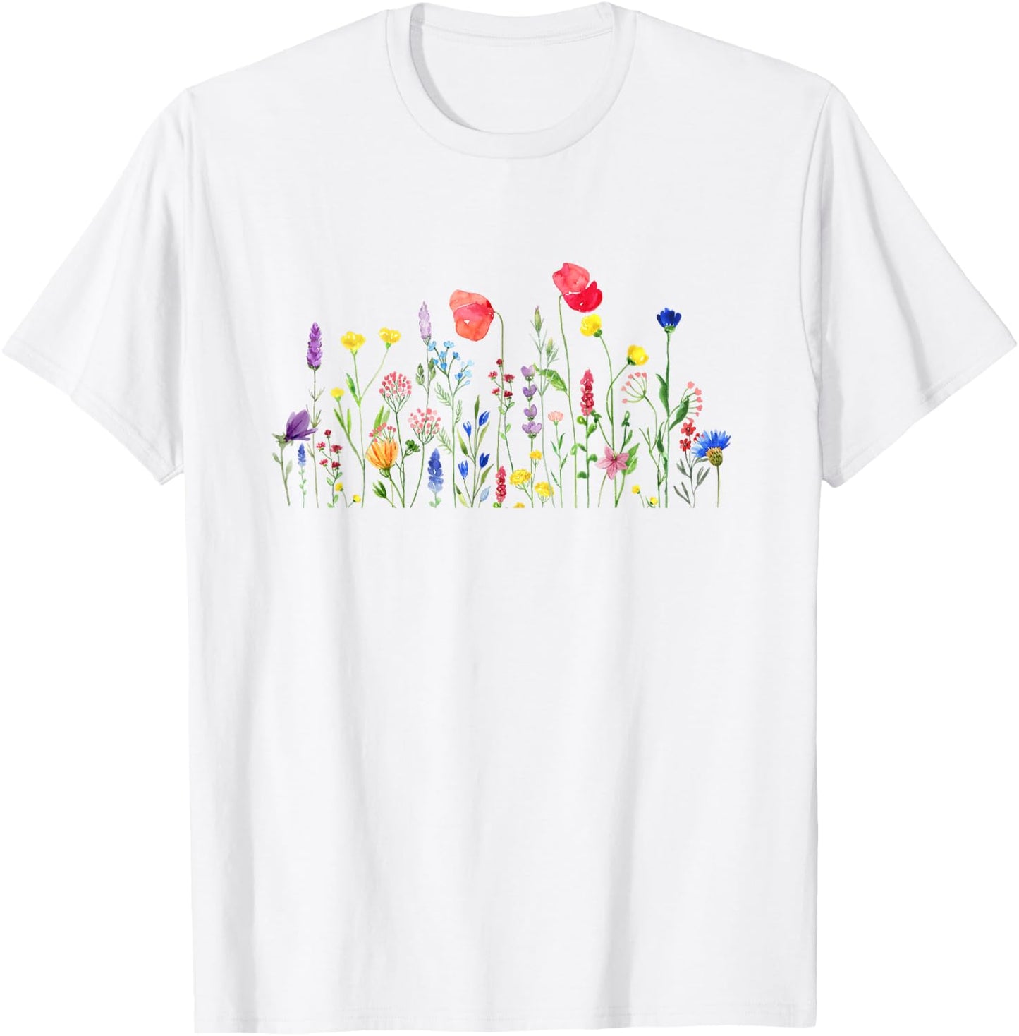 Spring Summer Wildflowers Men Women Kids T-Shirt - T-Shirt | White