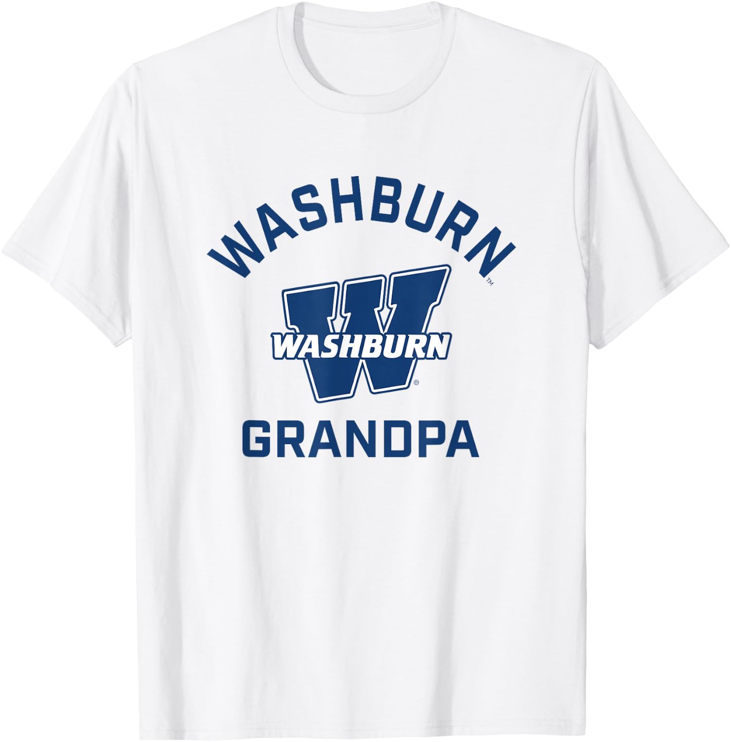Washburn University Ichabods Arched Grandpa T-Shirt - T-Shirt | White