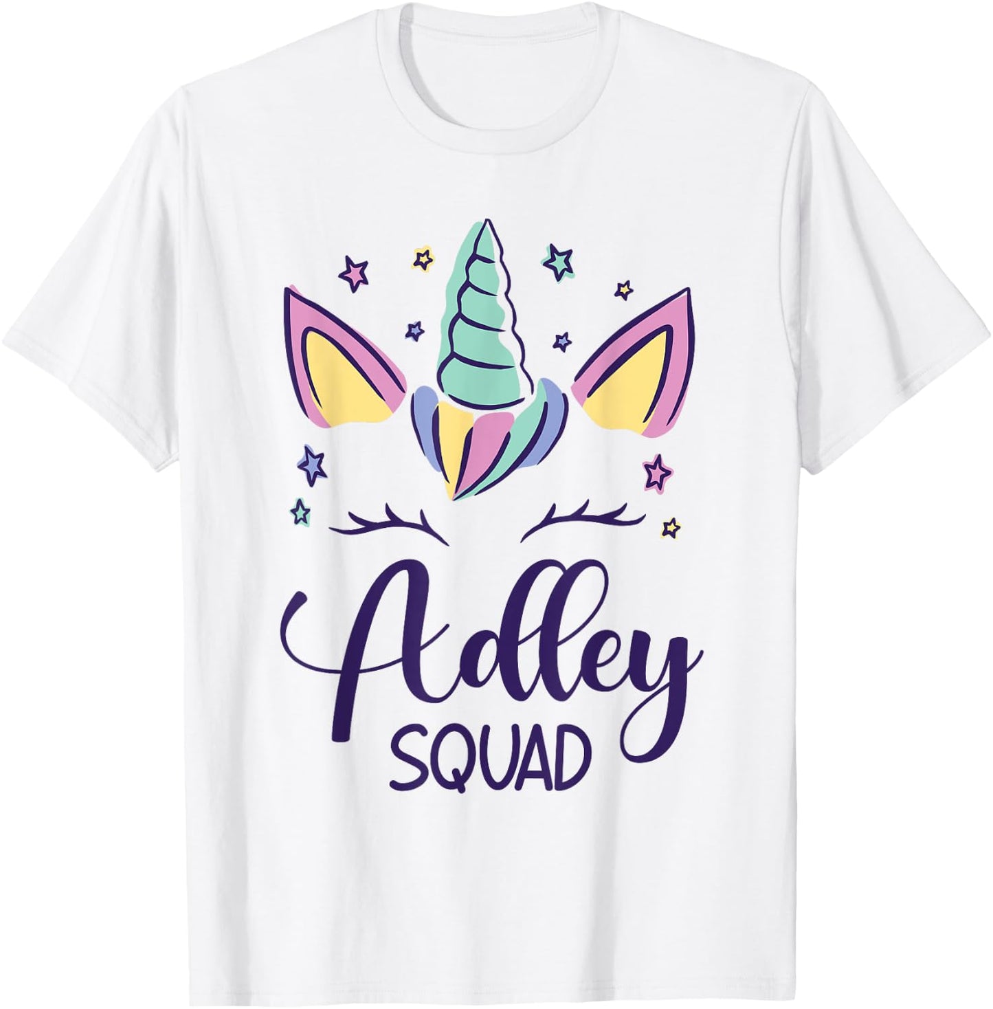 First Name Adley Personalized Adley Squad T-Shirt - T-Shirt | White