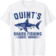 Vintage Quint's Shark Fishing 1984 Retro Fisher Birthday T-Shirt - T-Shirt | White