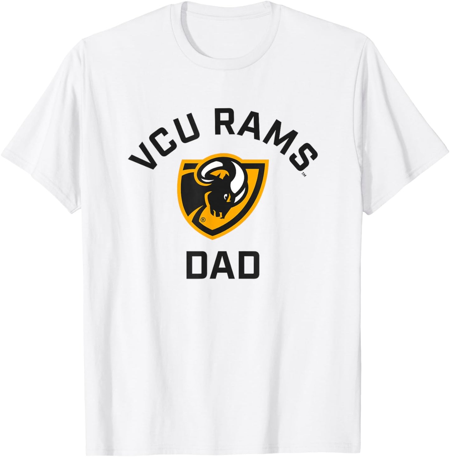 Virginia Commonwealth University VCU Rams Arched Dad T-Shirt - T-Shirt | White