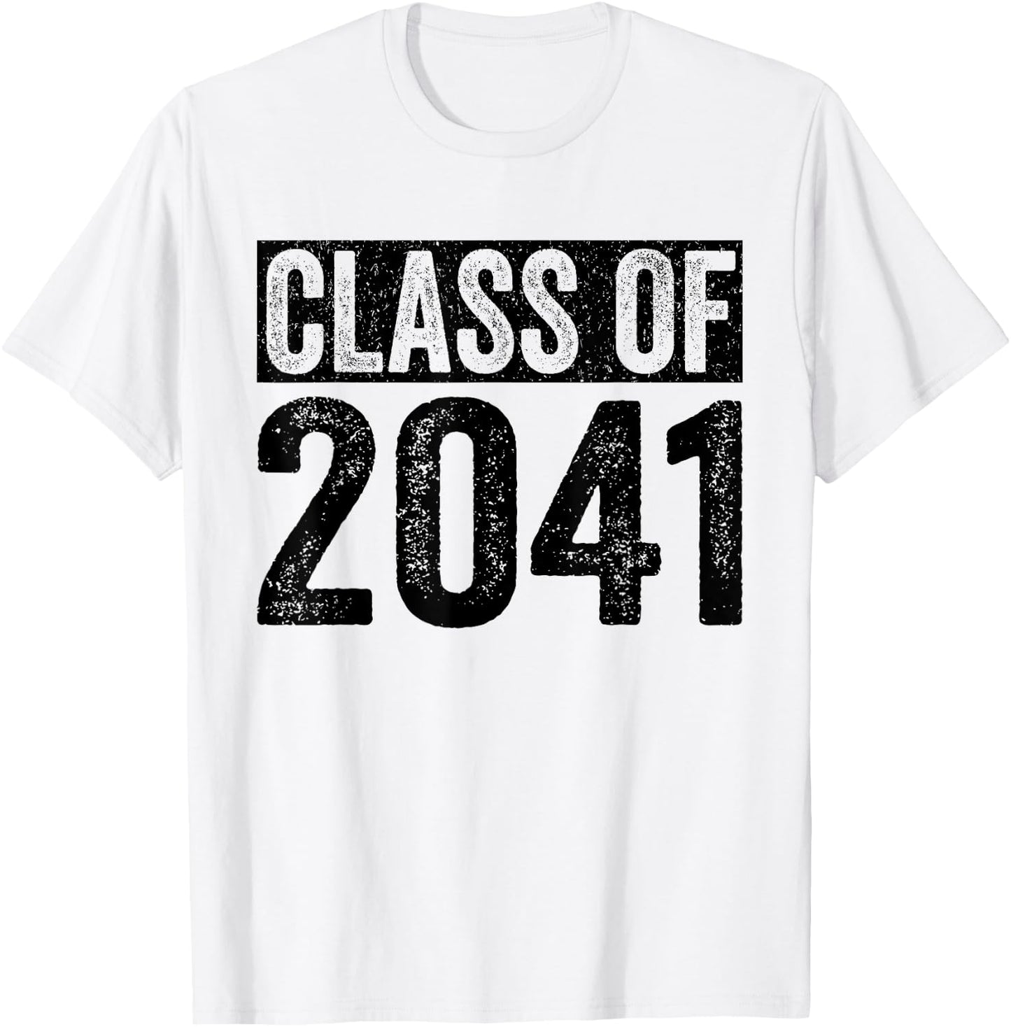 Class of 2041 Grow With Me Graduation First Day of School T-Shirt - T-Shirt | White