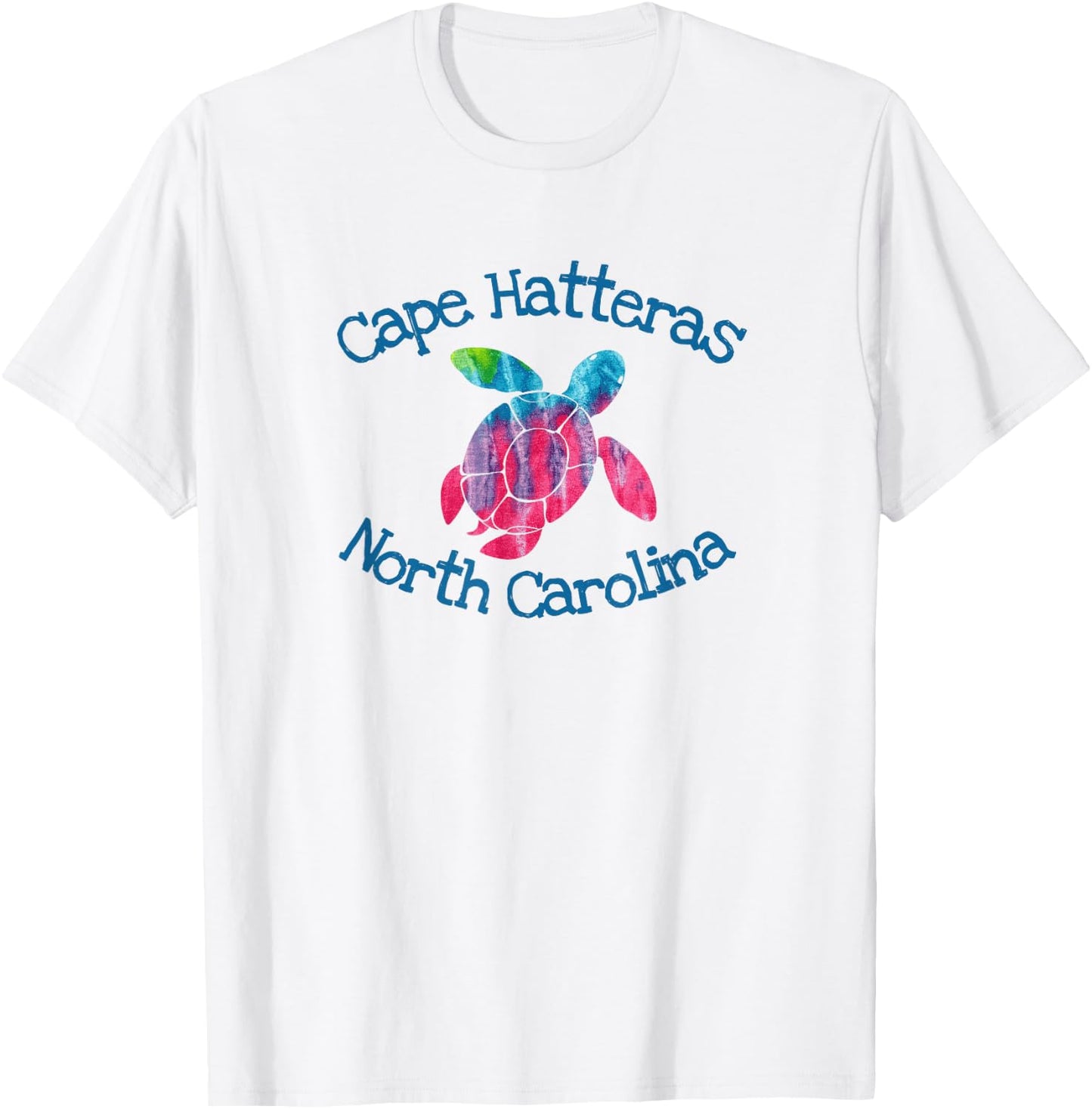 Cape Hatteras Coastal Wildlife Watercolor Loggerhead Turtle T-Shirt - T-Shirt | White