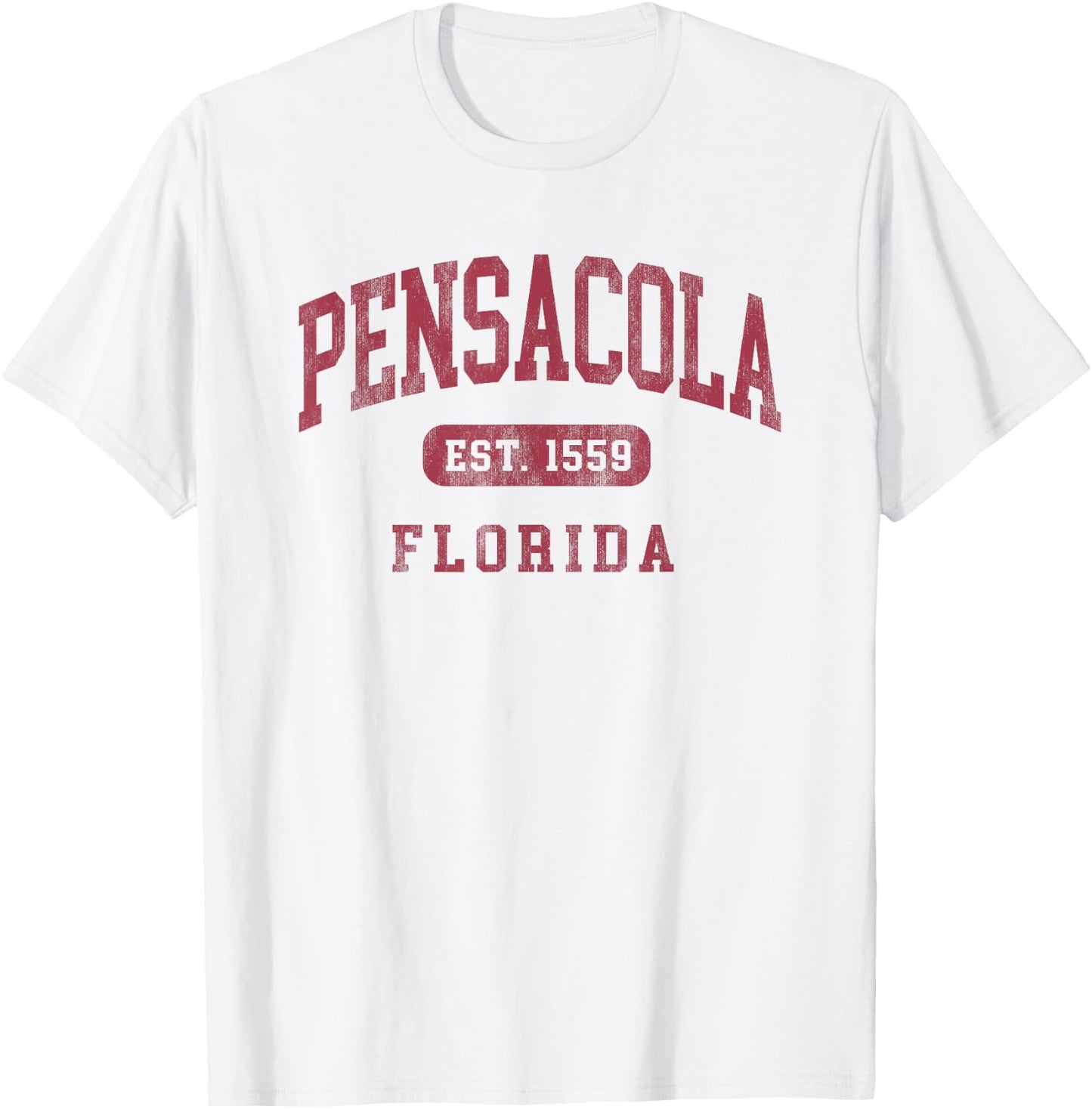 Pensacola Florida Vintage Established 1559 Beach Souvenir T-Shirt - T-Shirt | White
