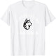 Campus Lab Northeastern University NEU Huskies Arched Grandma - Red, -Adult, Short Sleeve, X-Small T-Shirt - T-Shirt | White