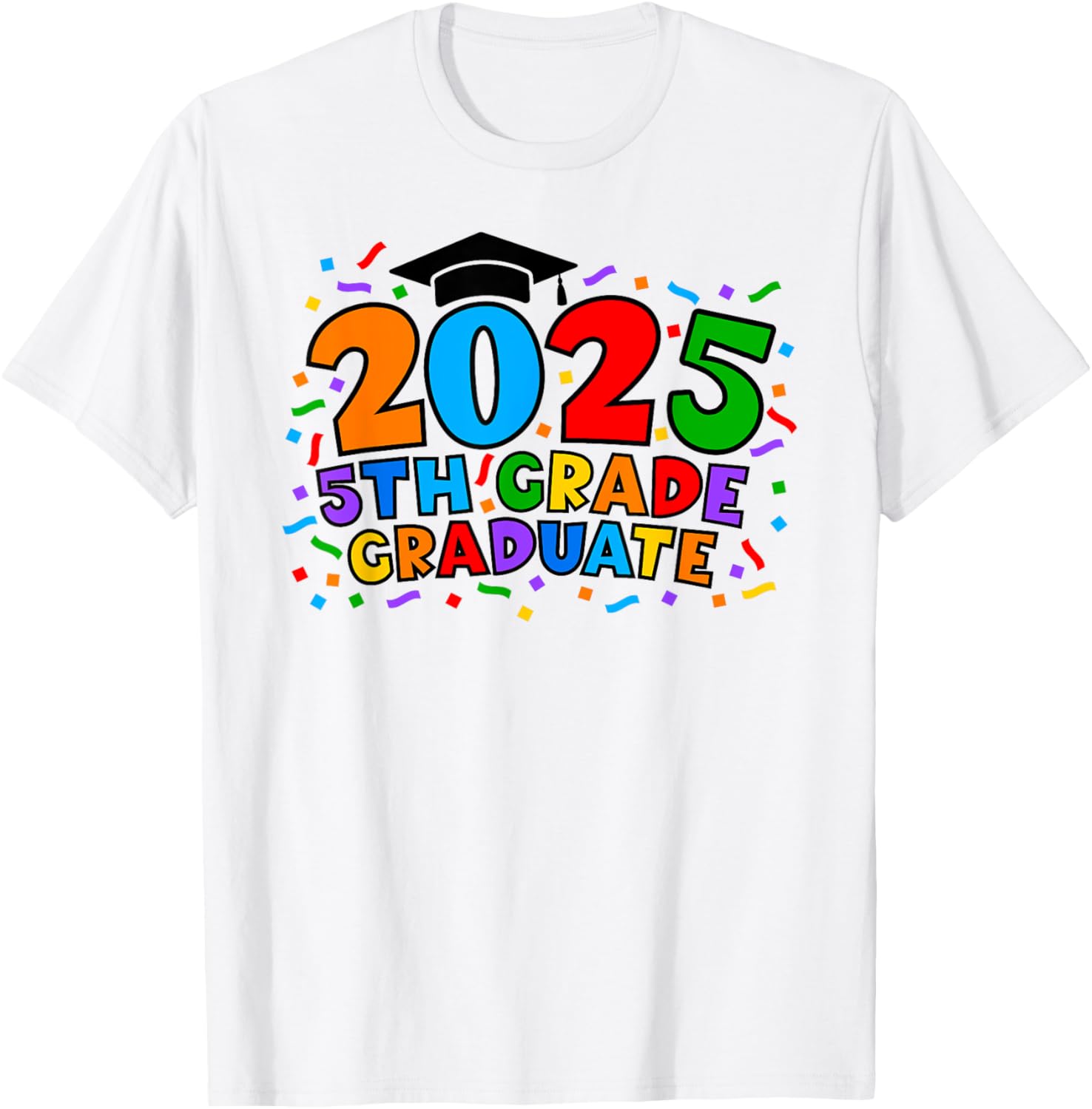5th Fifth Grade Graduate 2025 Graduation Class Of 2025 Kids T-Shirt - T-Shirt | White