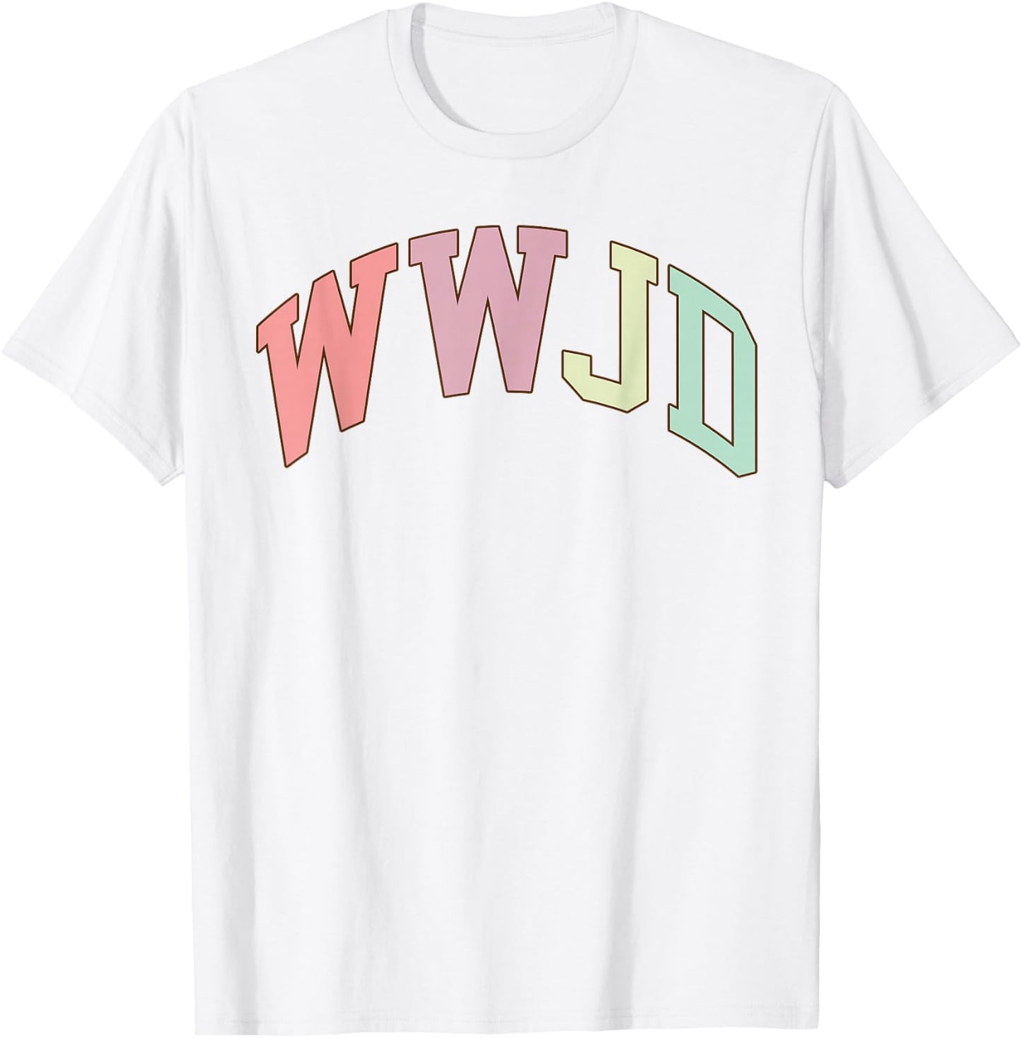 WWJD What Would Jesus Do Christian Bible Faith Minimalist T-Shirt - T-Shirt | White