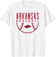University of Arkansas Razorbacks Baseball T-Shirt - T-Shirt | White