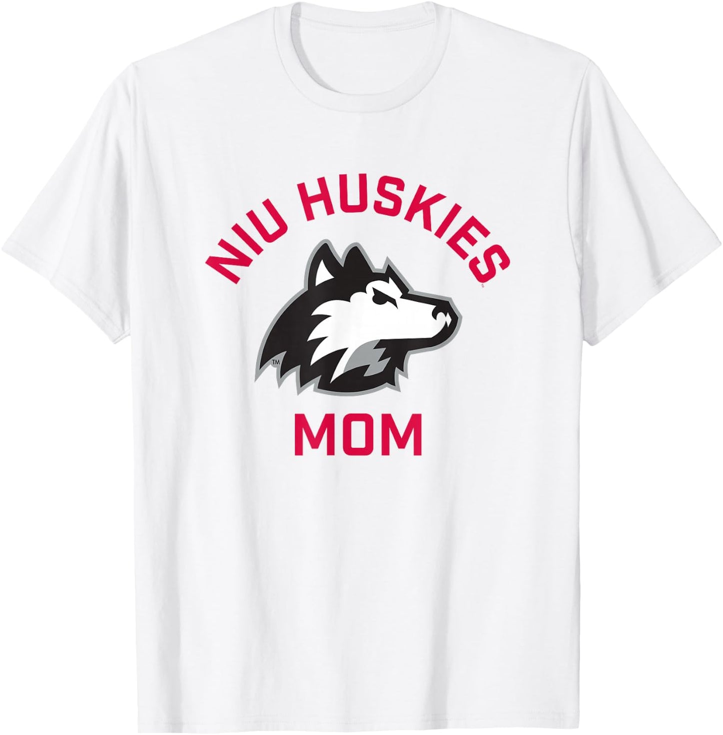 Northern Illinois University NIU Huskies Arched Mom T-Shirt - T-Shirt | White