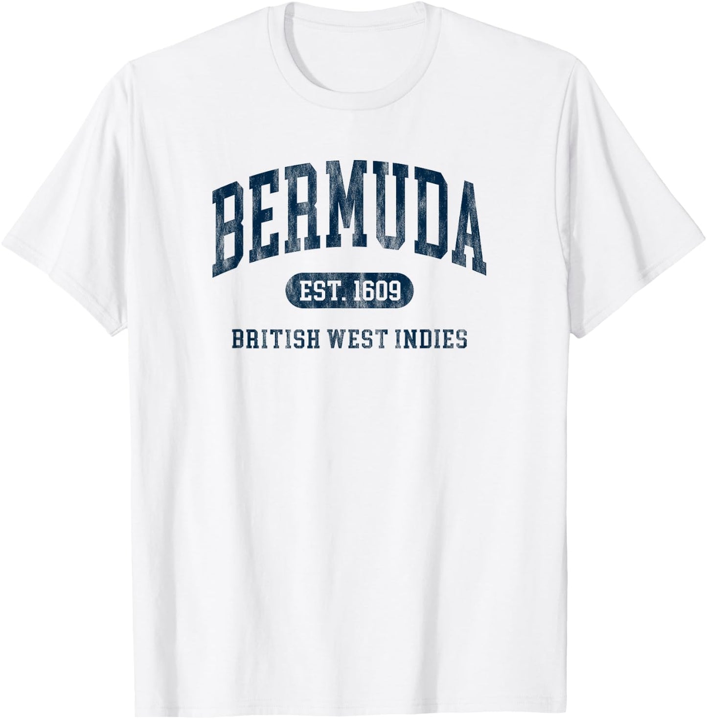 Vintage Bermuda Est 1609 Kids Retro Souvenir T-Shirt - T-Shirt | White