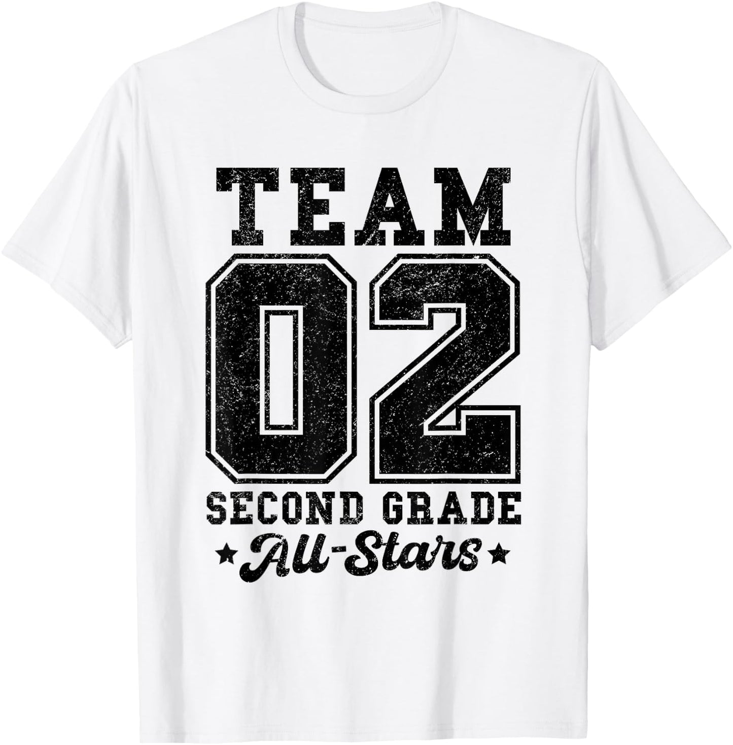 Team 2nd Grade All-Stars Back To School Sports Jersey T-Shirt - T-Shirt | White