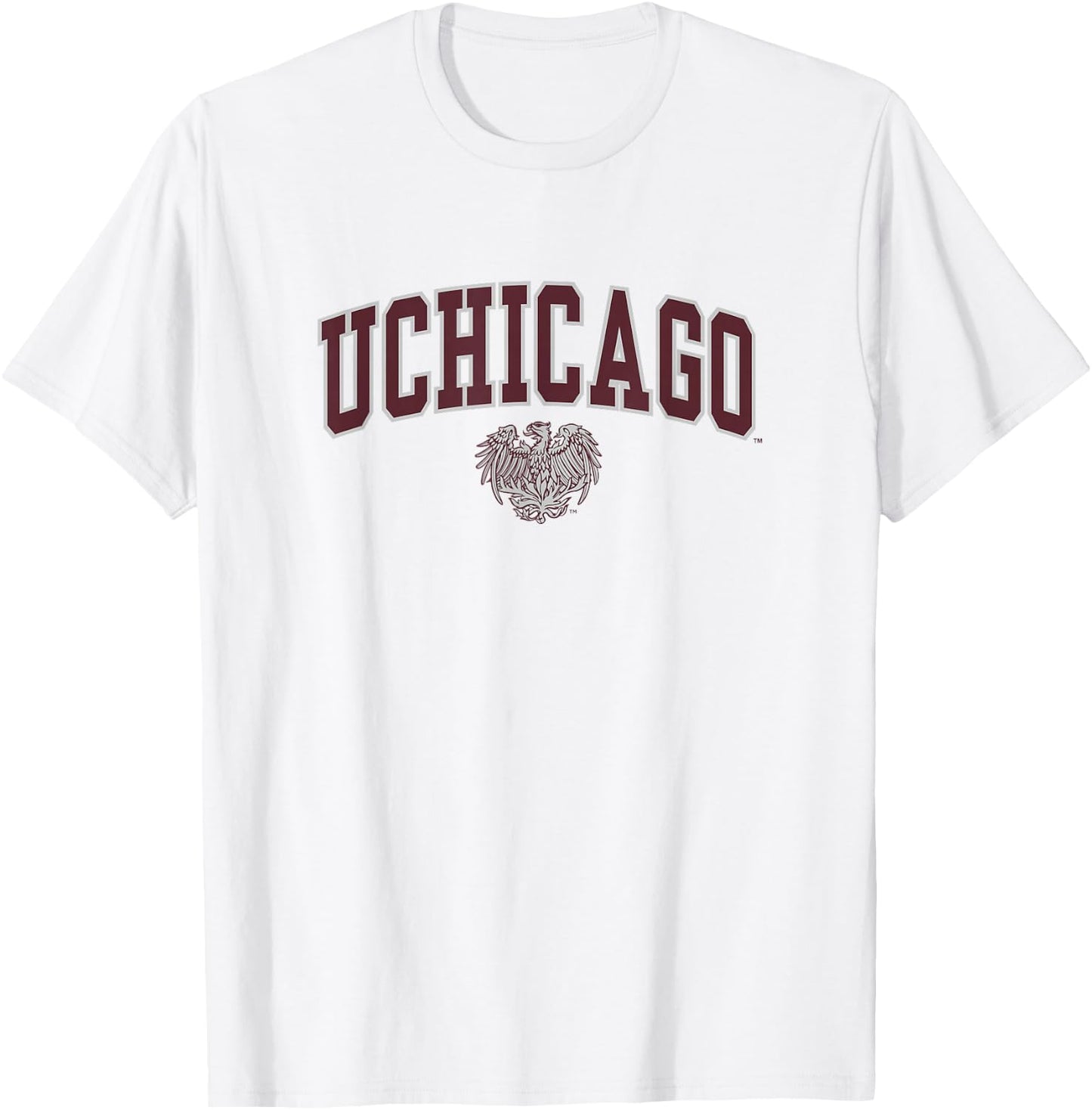 Chicago Maroons Arch Over White Officially Licensed T-Shirt - T-Shirt | White