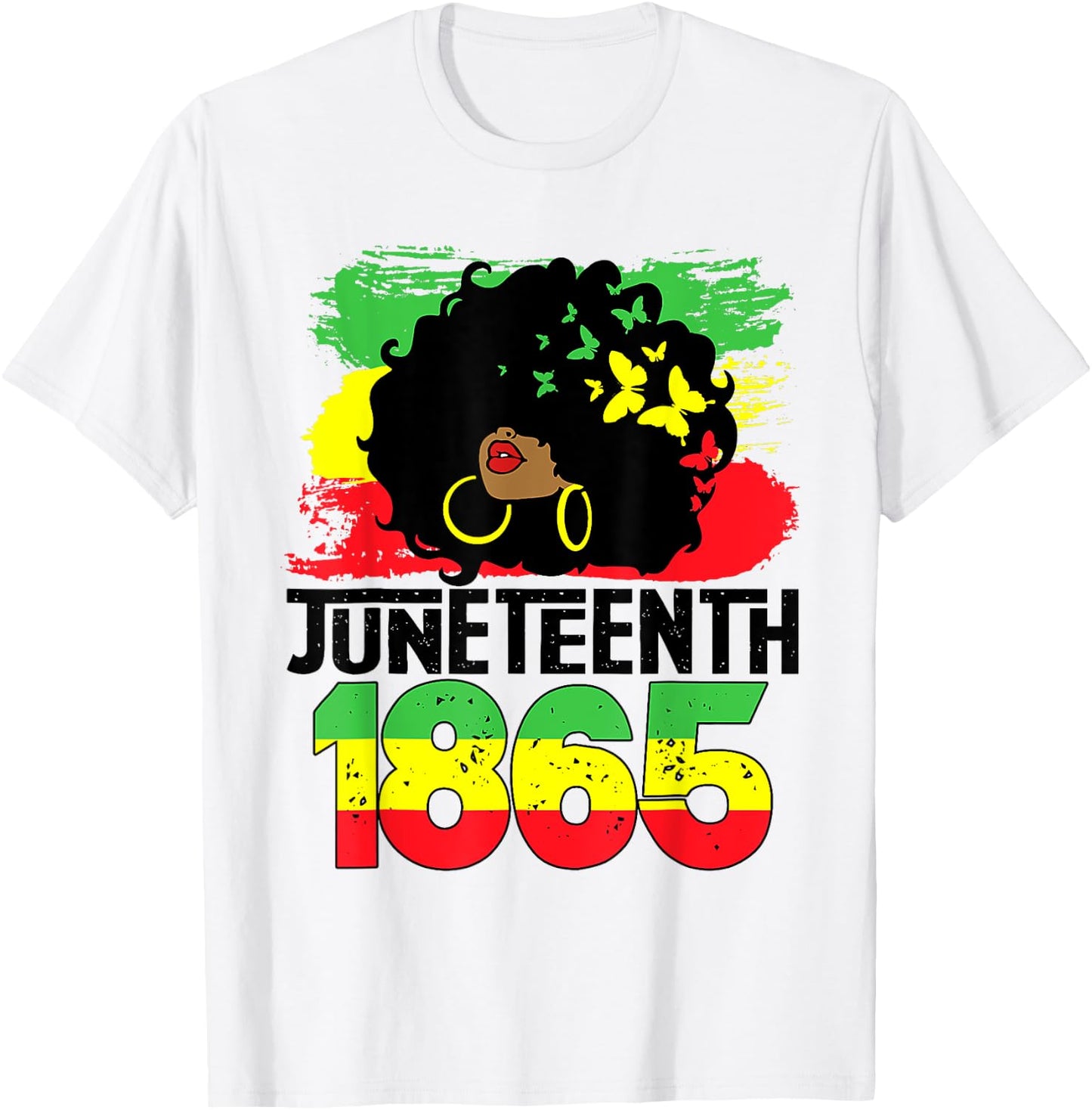 Juneteenth Is My Independence Day Black Women Freedom 1865 T-Shirt - T-Shirt | White