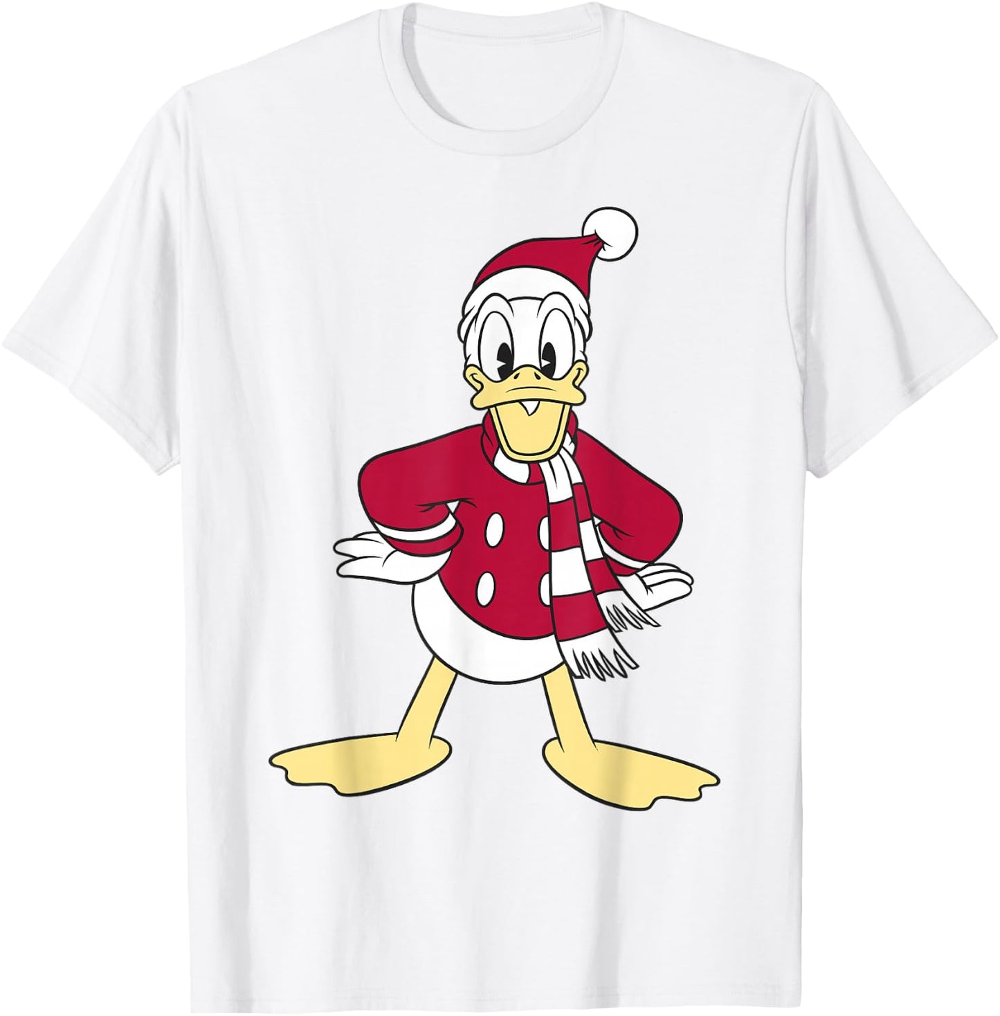Disney Mickey & Friends Donald Duck Christmas Portrait T-Shirt - T-Shirt | White