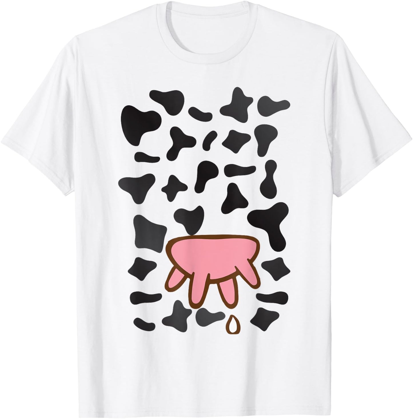 Funny Cow Utters Costume Animal Halloween Farming T-Shirt - T-Shirt | White