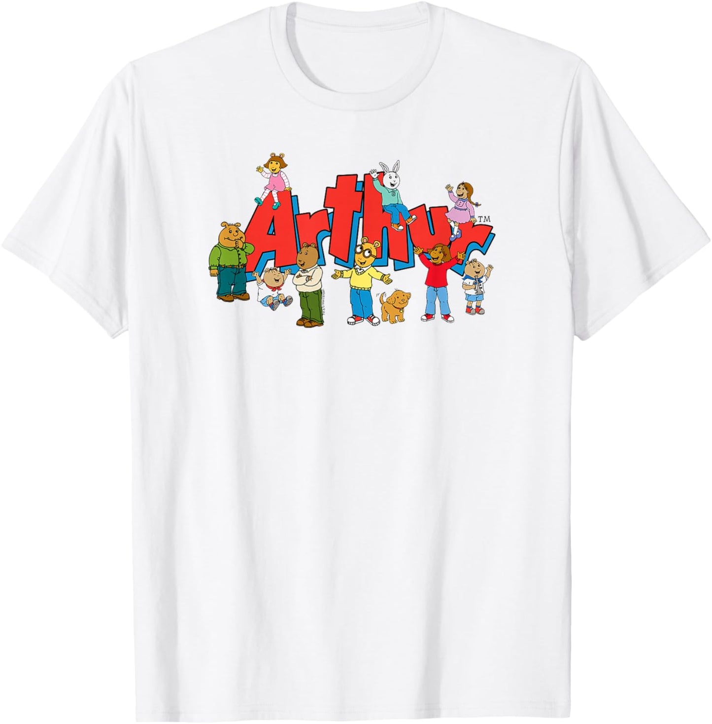 Arthur Arthur Kids Group with Logo T-Shirt - T-Shirt | White