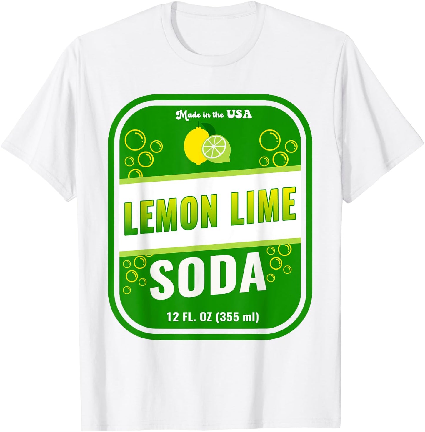 Halloween Costume Lemon Lime Soda Unique Costume Idea T-Shirt - T-Shirt | White