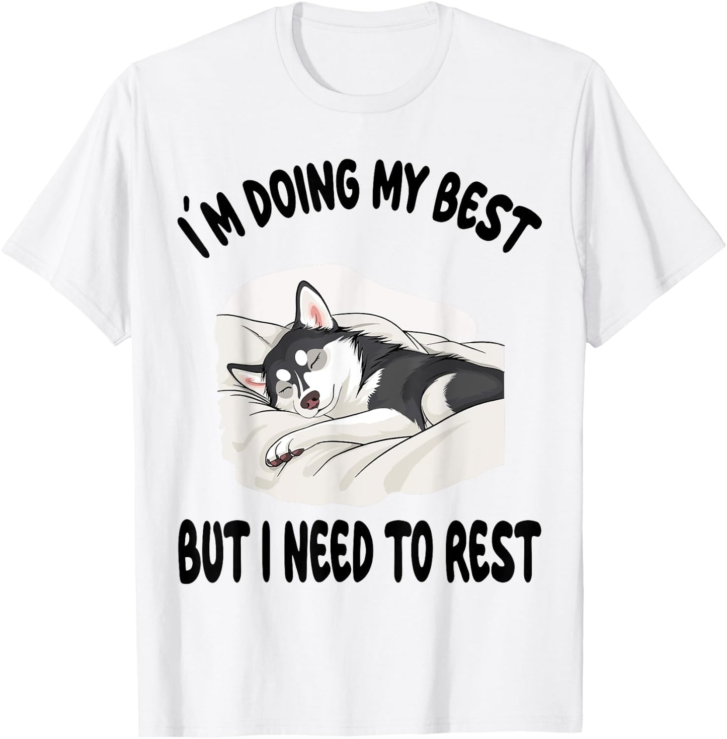 Husky Official Sleepshirt Pajamas Nightgown T-Shirt - T-Shirt | White