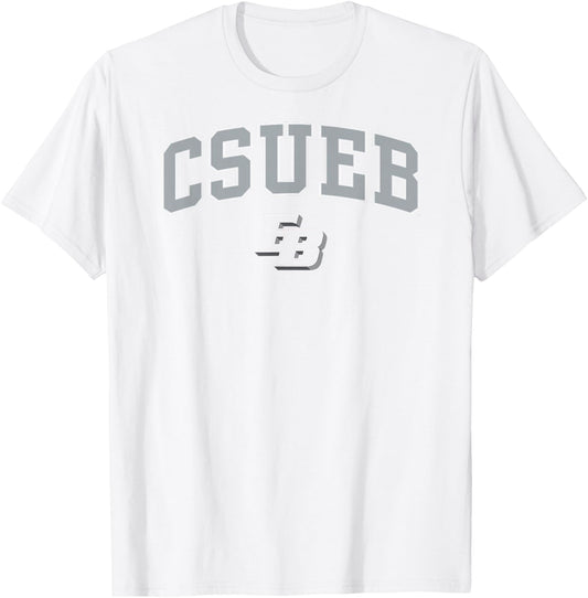 Cal State East Bay Pioneers Arch Over Red T-Shirt - T-Shirt | White
