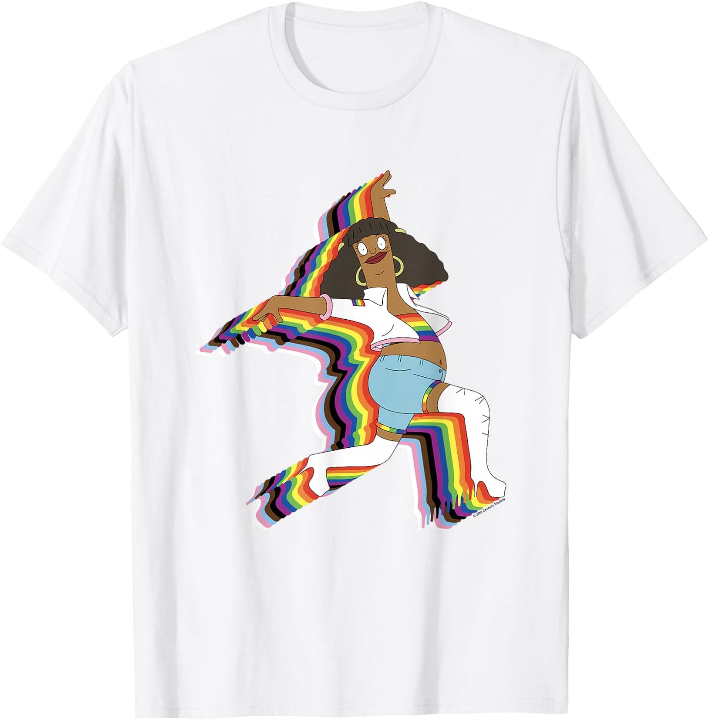 Bob's Burgers Iconic Marshmallow Dancing Chest Logo T-Shirt - T-Shirt | White