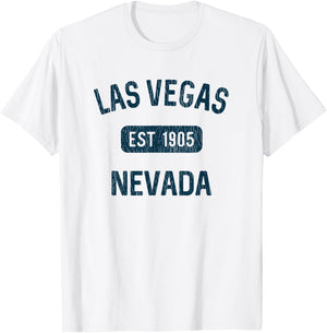 Las Vegas EST 1905 Vegas Strip Vacation Souvenir and Gifts T-Shirt - T-Shirt | White