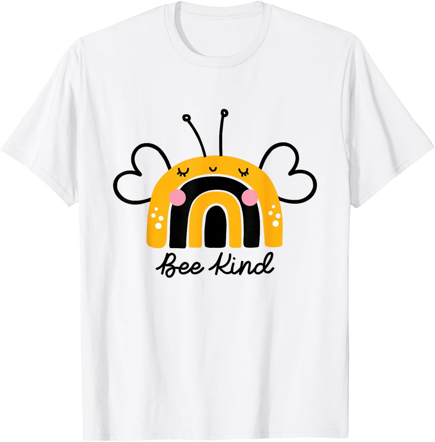 Bee Kind Rainbow Honey Bumble Bee Kindness Small T-Shirt - T-Shirt | White