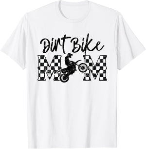 Dirt Bike Mom Motocross Proud Moto Dirt Bike Mama Rider T-Shirt - T-Shirt | White