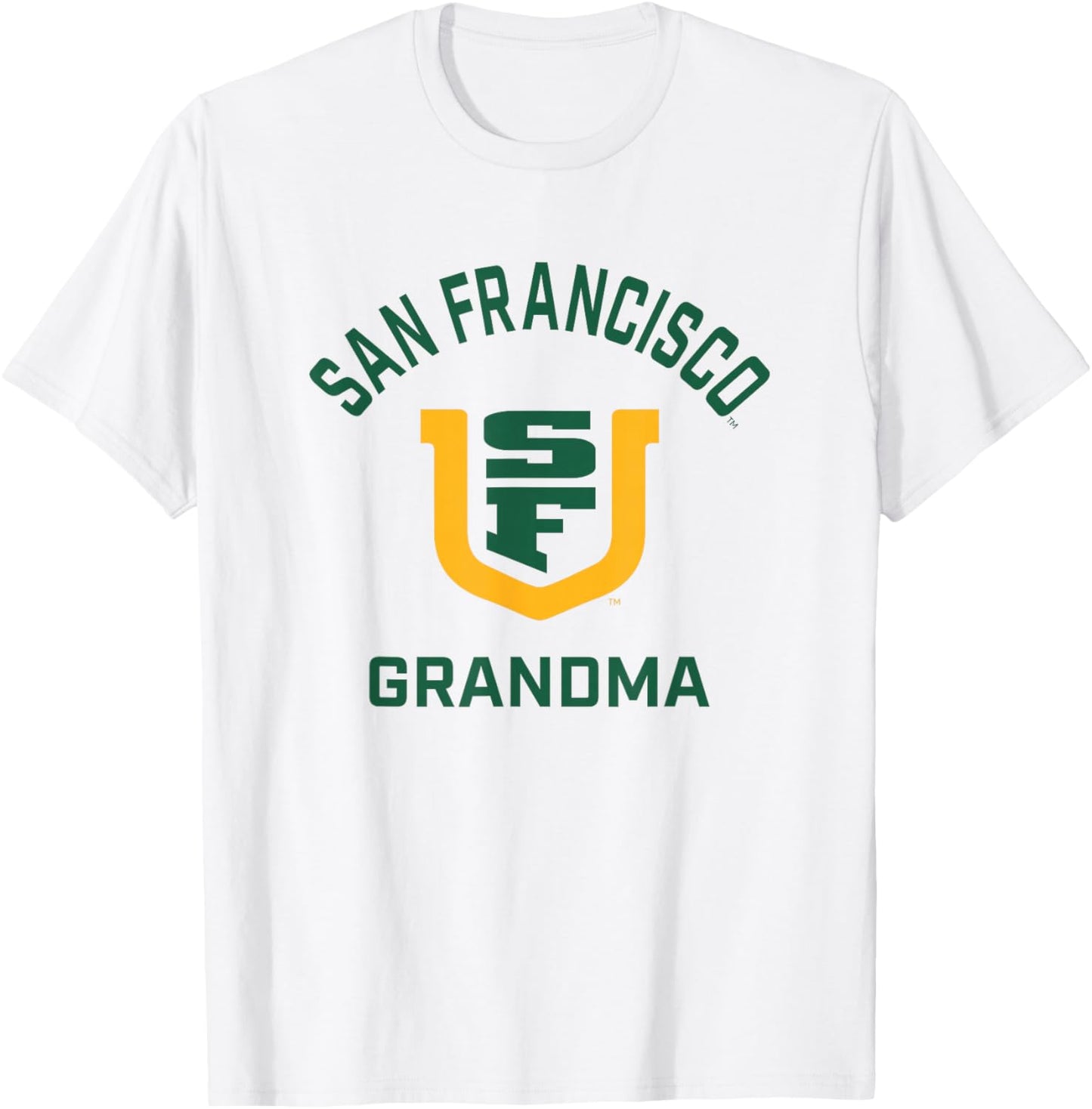 University of San Francisco USF Dons Arched Grandma T-Shirt - T-Shirt | White