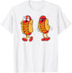 Hot Dog Griddy Dance Hotdog 4th of July Boys Kids Toddler T-Shirt - T-Shirt | White