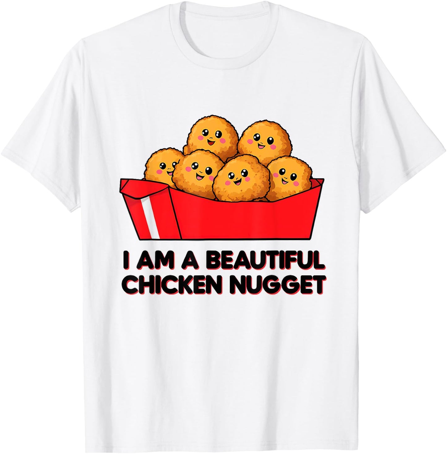 I'm A Beautiful Chicken Nugget Halloween Costume T-Shirt - T-Shirt | White