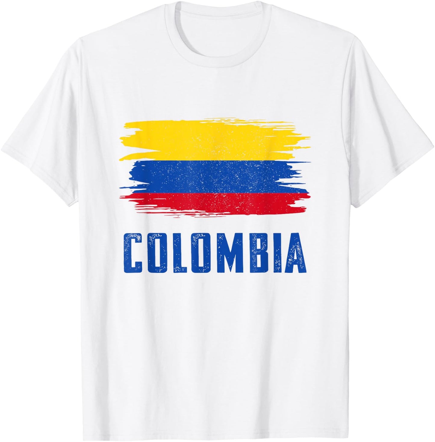 Colombia Women Columbian Flag T-Shirt - T-Shirt | White