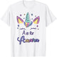 First Name Amara Personalized A Is For Amara T-Shirt - T-Shirt | White