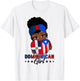 Dominirican Girl Puerto Rico & Dominican Republic Flag Pride T-Shirt - T-Shirt | White