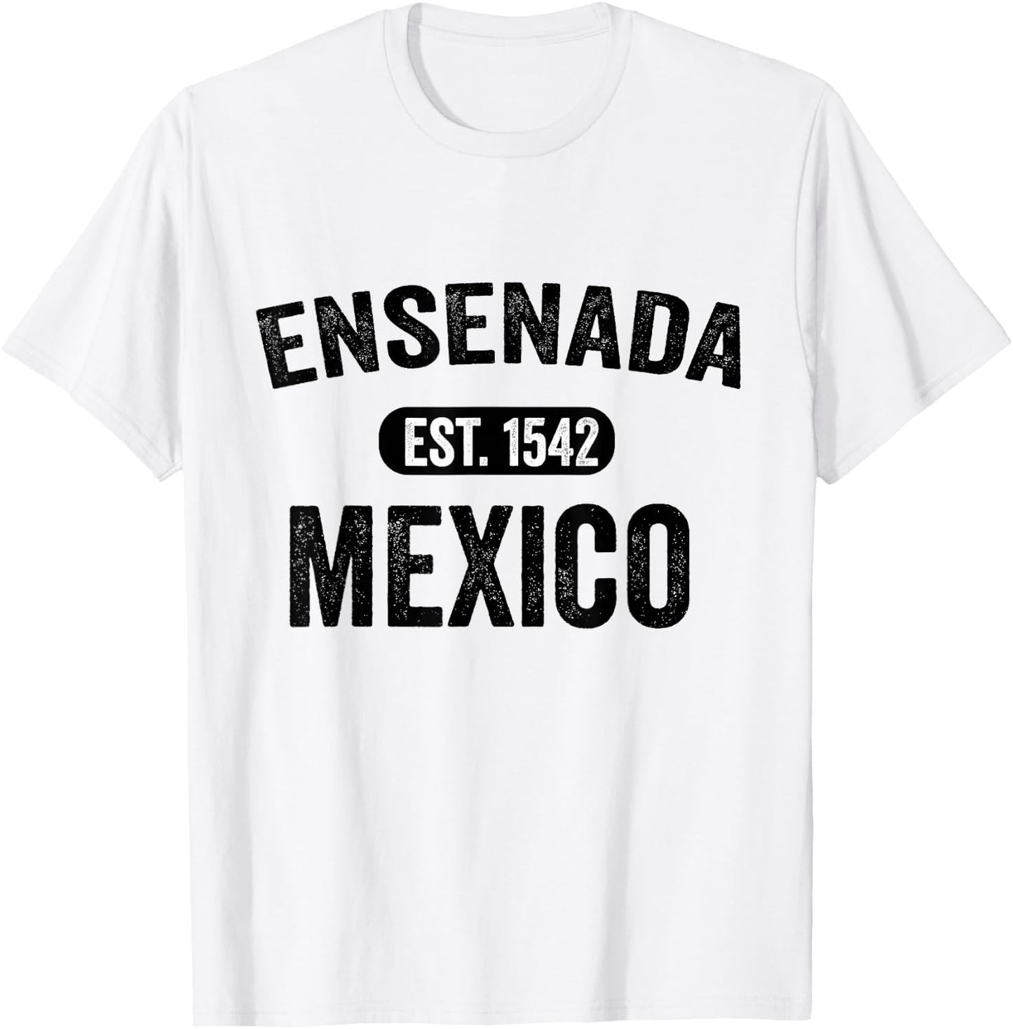 Ensenada Souvenir Mexico Retro Vintage Travel Men Women T-Shirt - T-Shirt | White