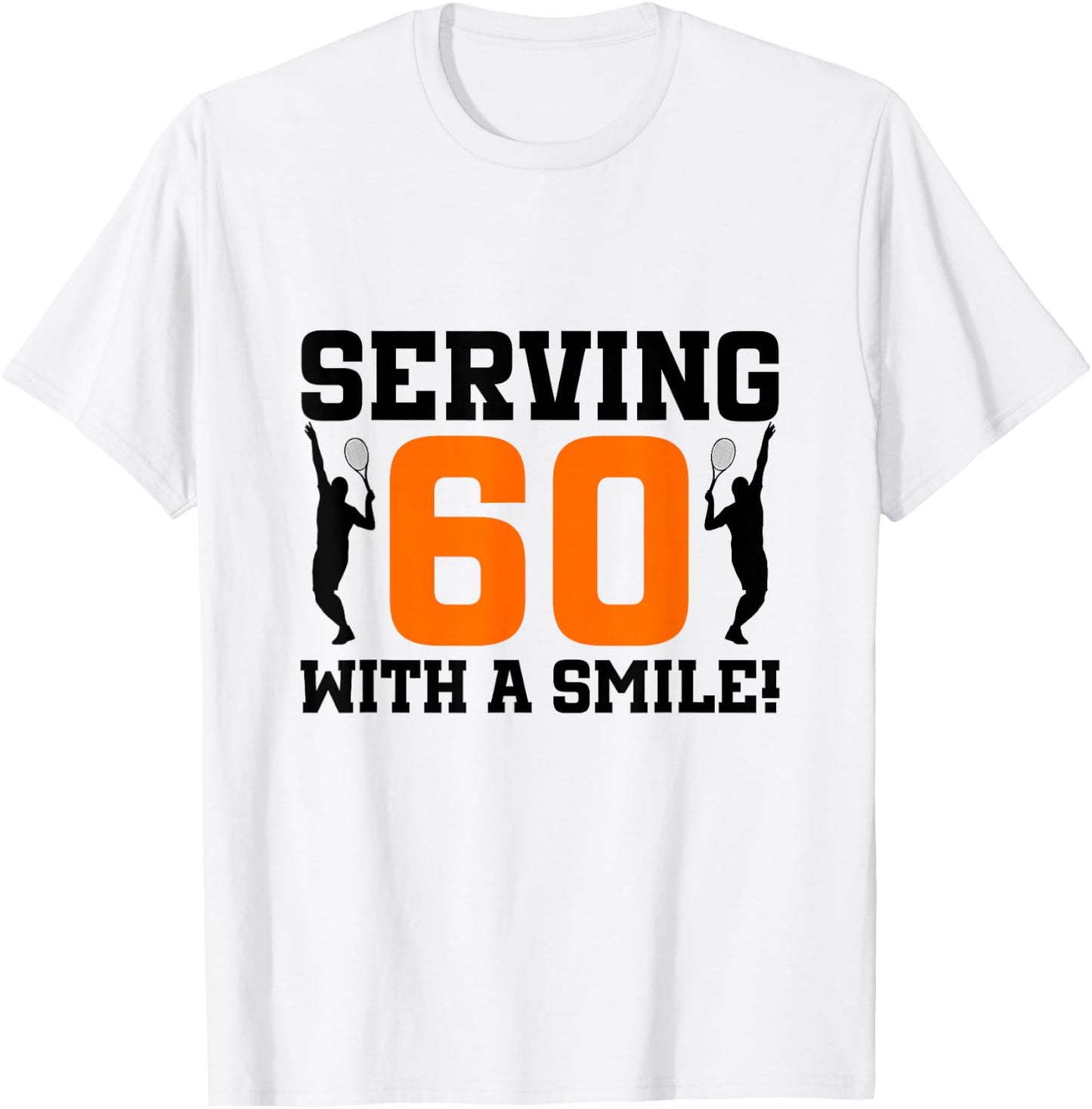 60th Birthday Tennis 60 Years Old Tennis Player Birthday T-Shirt - T-Shirt | White