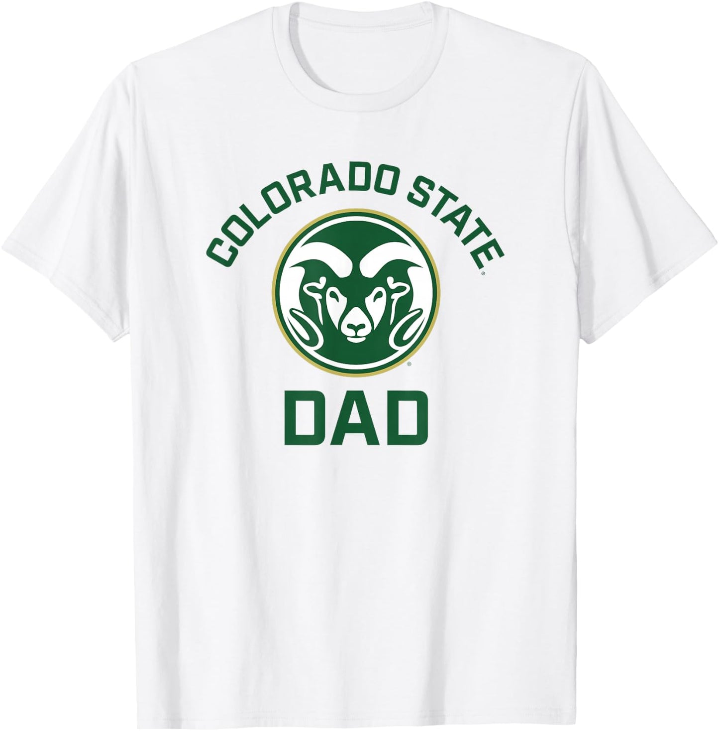Colorado State University Rams Arched Dad T-Shirt - T-Shirt | White