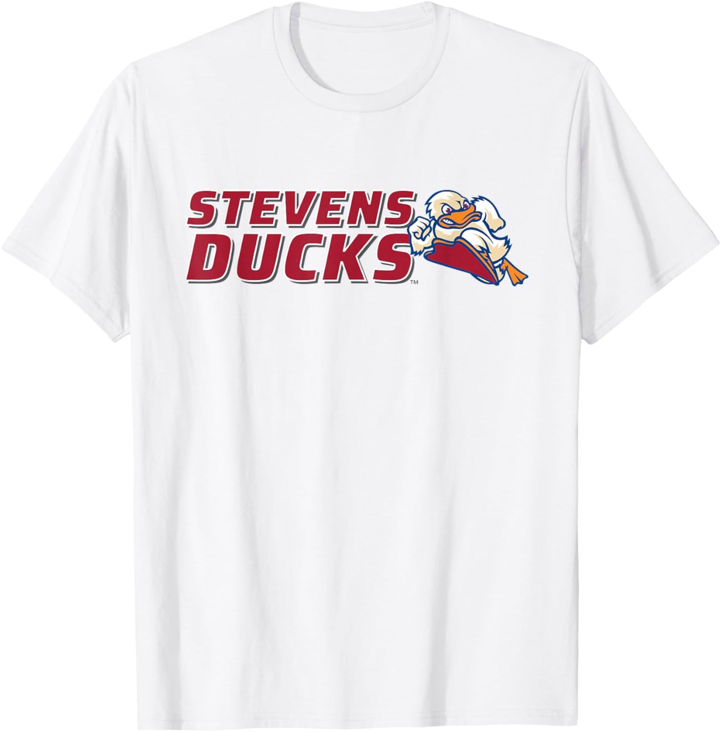 Stevens Institute of Technology Stevens Ducks Logo T-Shirt - T-Shirt | White