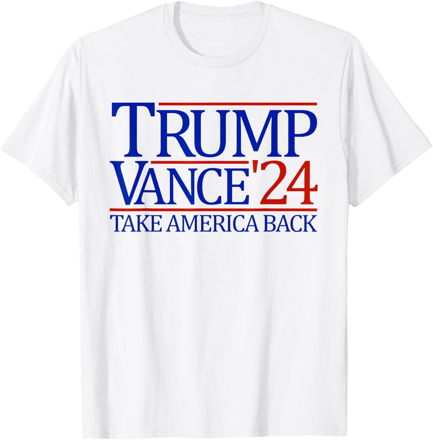 Trump Vance '24 Take America Back 2024 Trump Vance T-Shirt - T-Shirt | White