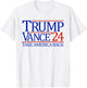 Trump Vance '24 Take America Back 2024 Trump Vance T-Shirt - T-Shirt | White