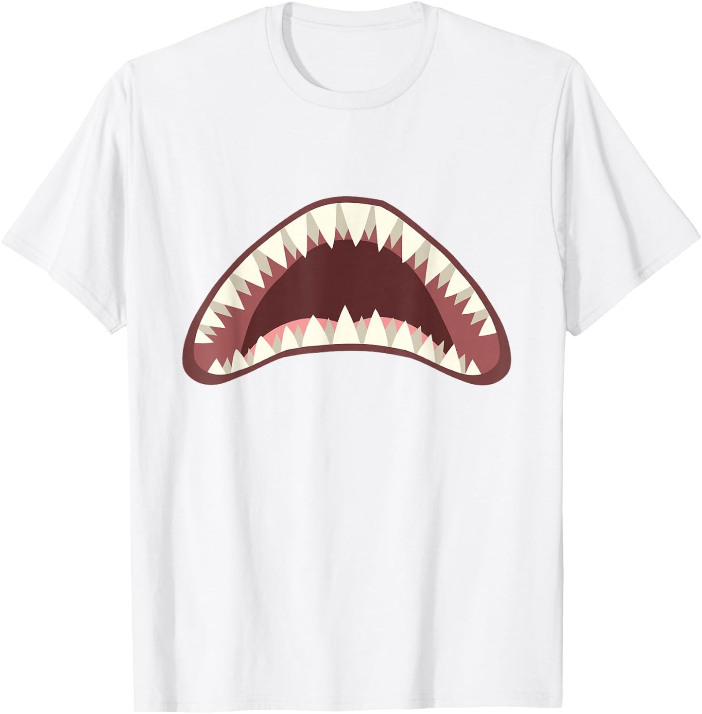 Halloween Shark Jaw Easy Last Minute Costume Kids Boys Men T-Shirt - T-Shirt | White