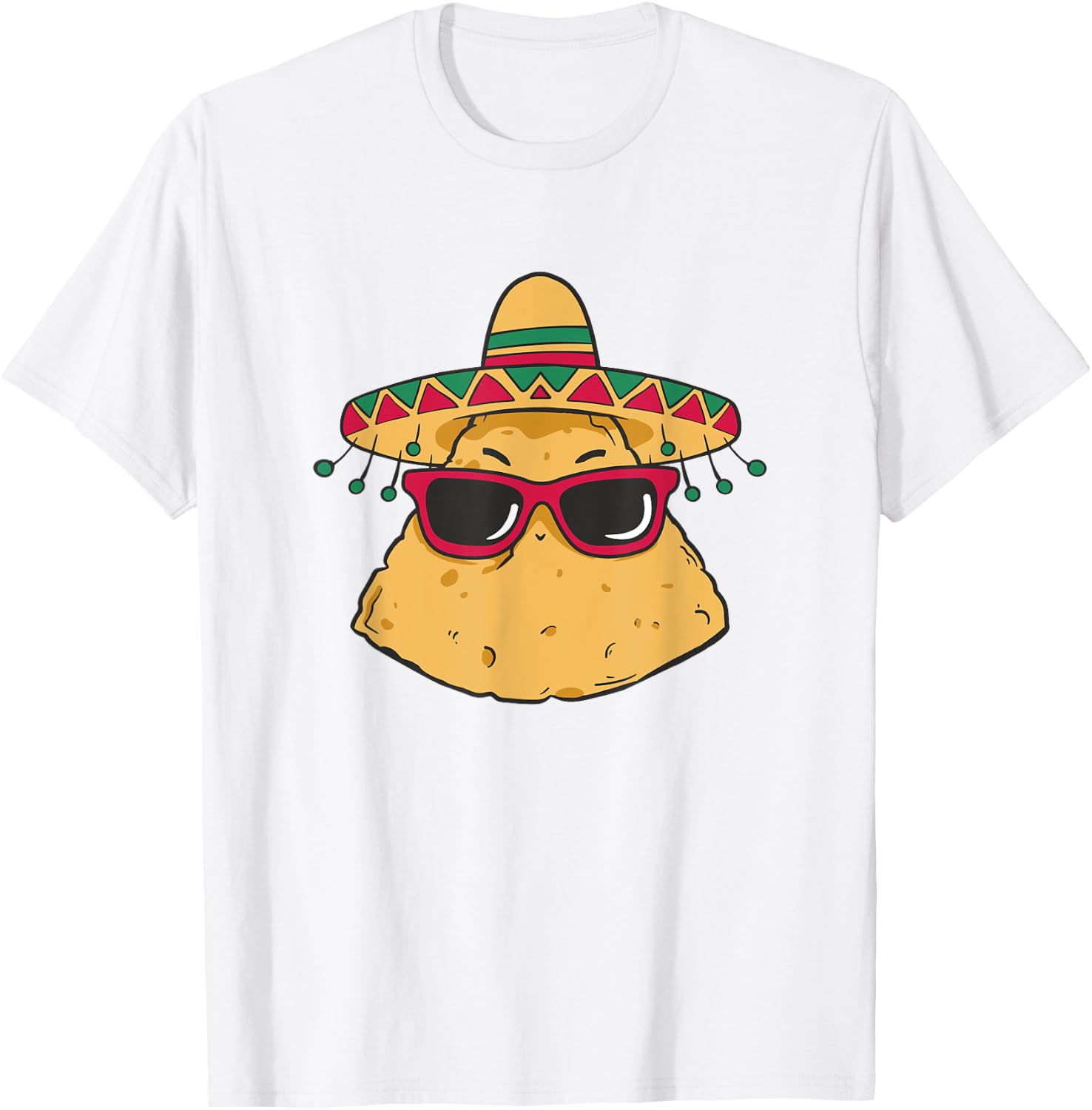 Cool Nacho Tortilla Chip T-Shirt - T-Shirt | White