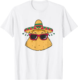 Cool Nacho Tortilla Chip T-Shirt - T-Shirt | White