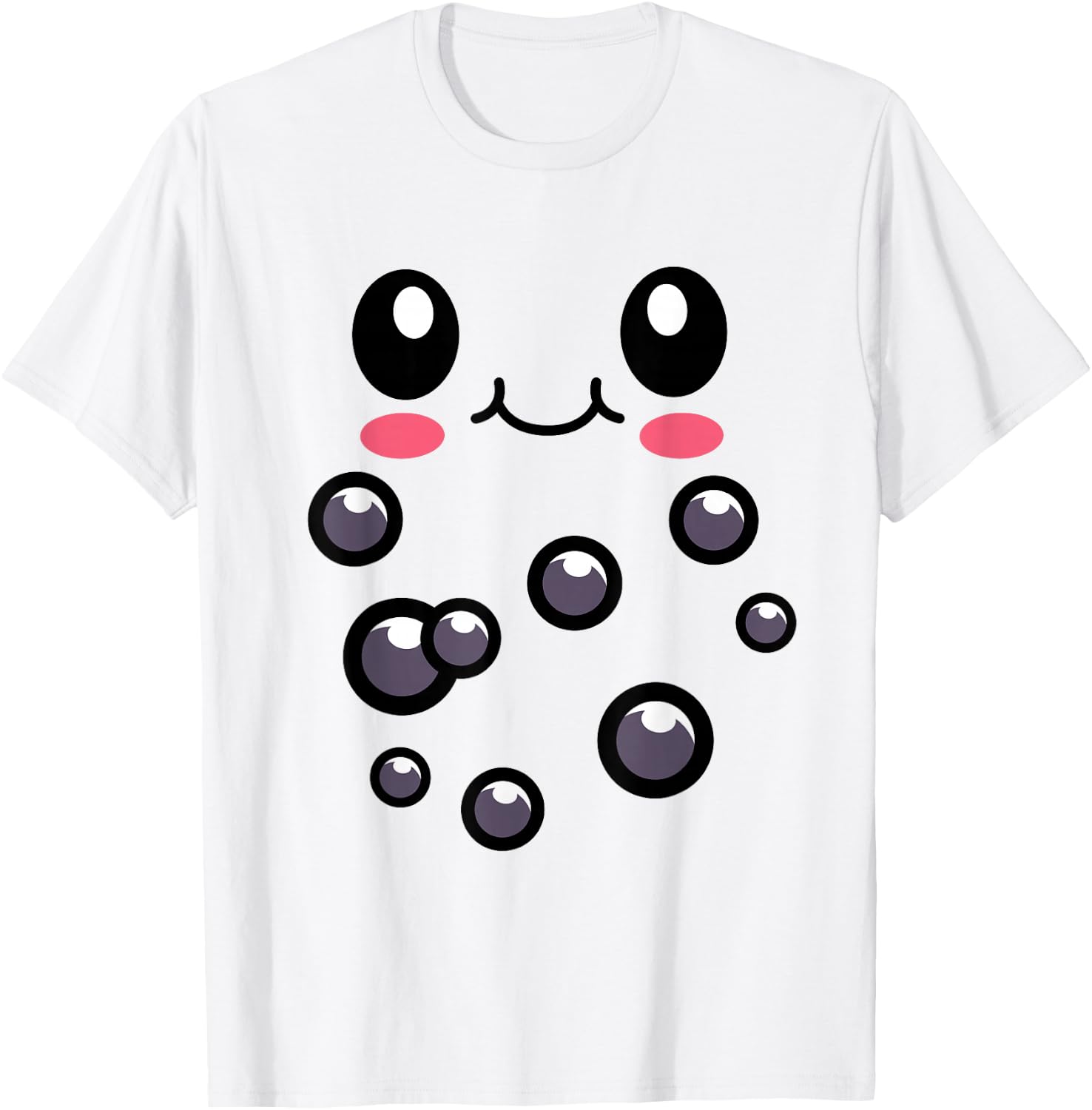 Strawberry Milk Bubble Tea Outfit Boba Tea Halloween Costume T-Shirt - T-Shirt | White
