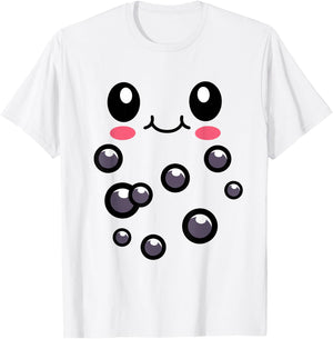 Strawberry Milk Bubble Tea Outfit Boba Tea Halloween Costume T-Shirt - T-Shirt | White