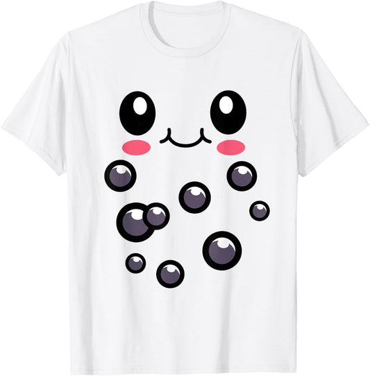 Strawberry Milk Bubble Tea Outfit Boba Tea Halloween Costume T-Shirt - T-Shirt | White