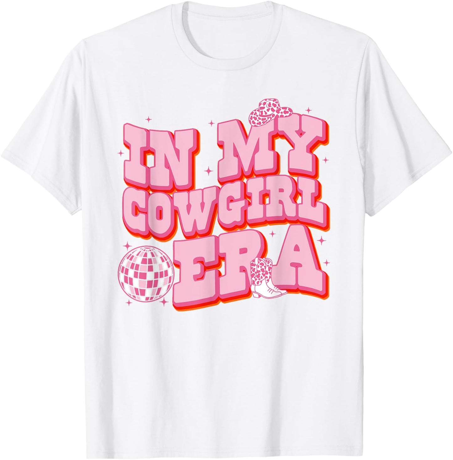 Groovy In My Cowgirl Era Cute Western Rodeo Cowgirls T-Shirt - T-Shirt | White