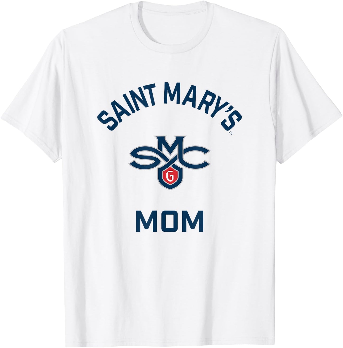 Saint Mary's College Gaels Arched Mom T-Shirt - T-Shirt | White