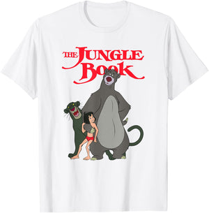 Disney The Jungle Book Group Poster T-Shirt - T-Shirt | White