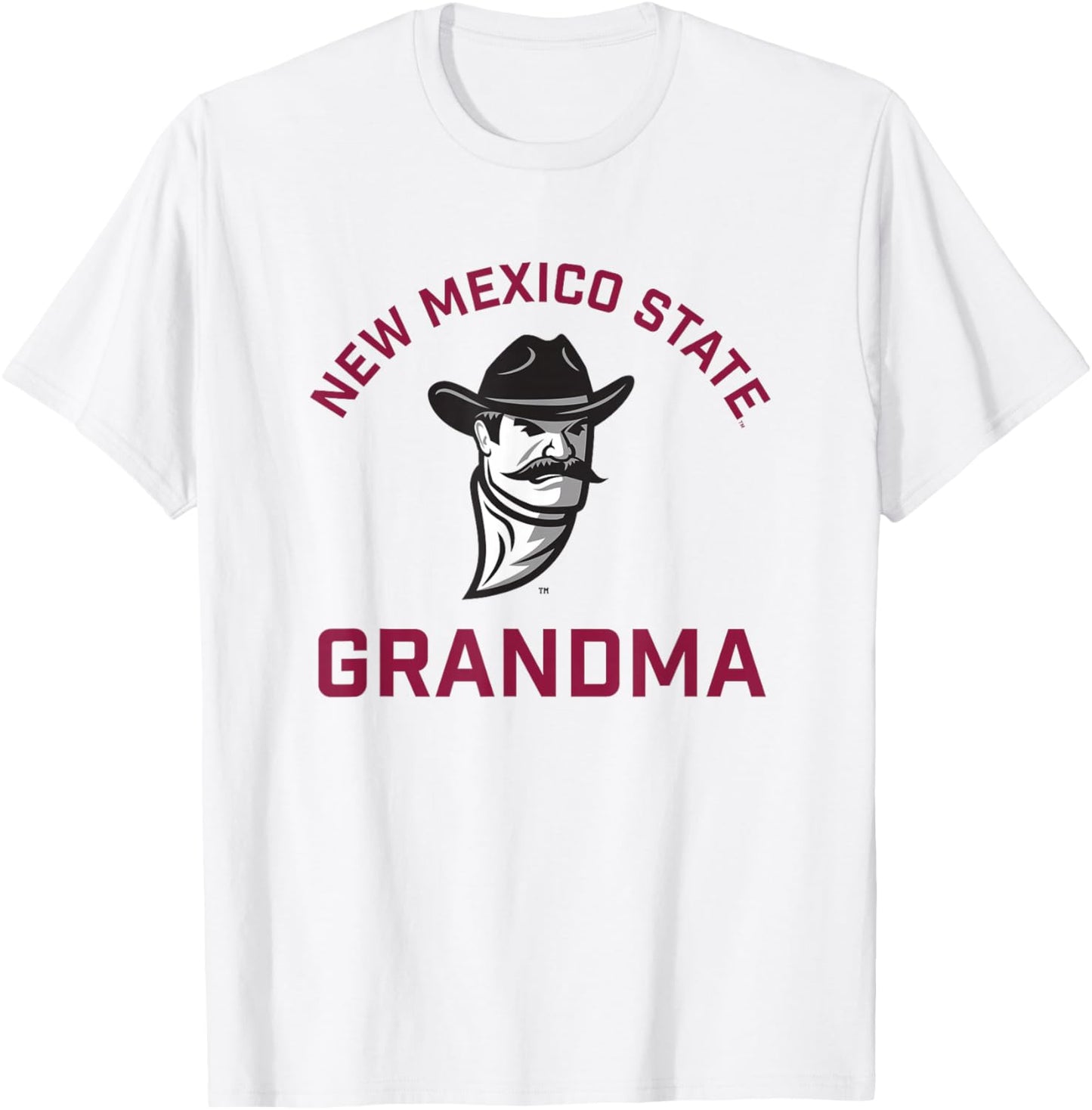 New Mexico State University NMSU Aggies Arched Grandma T-Shirt - T-Shirt | White